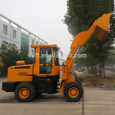 ZL20 2 ton 4WD wheel loader with 1 CBM Bucket