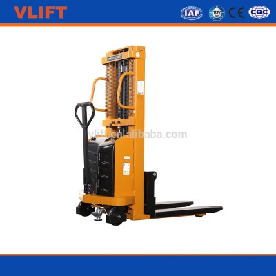 1 ton semi electric stacker lifting height 1.6m