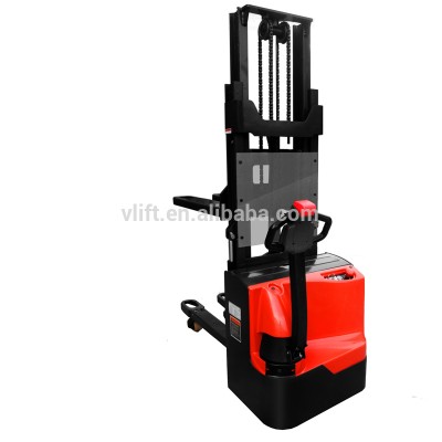 2 ton double pallet electric stacker carry two pallet at a time