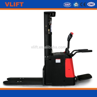 1.5 ton full electric stacker 3 meters lifting height Battery operated