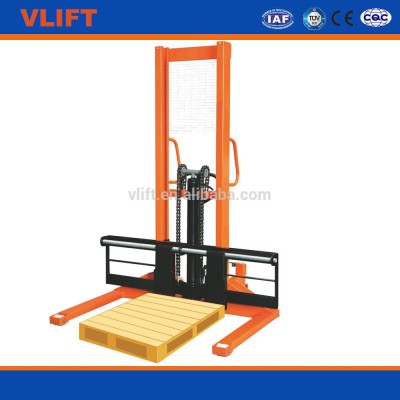 1 ton manual Stacker with stradle legs