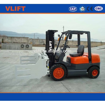 3 ton hydraulic diesel forklift with bale clamp