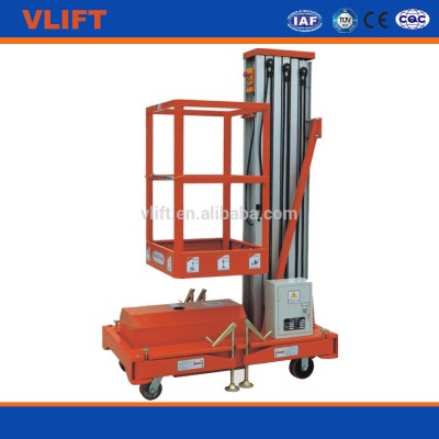 6M-10M Mobile Aluminium Work Platform Single Mast