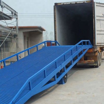 10 ton hydraulic mobile truck loading ramp