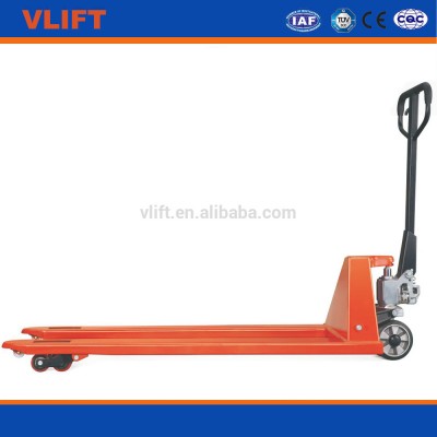 3Ton hand pallet truck with super long and wide forks